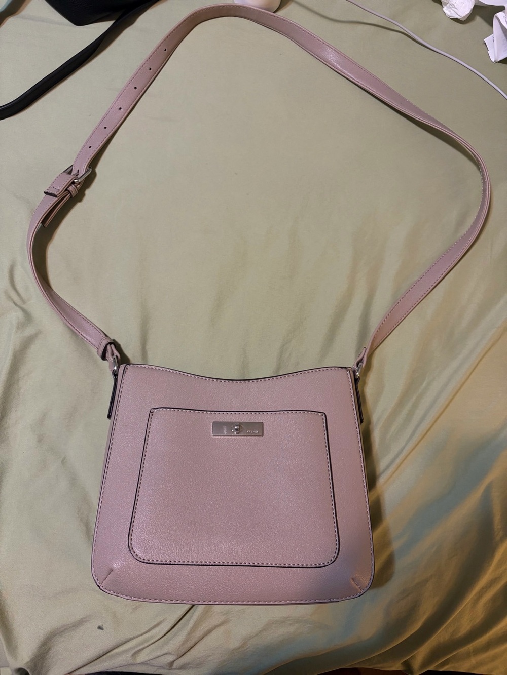 Nine West Blush Pebbled Crossbody Bag